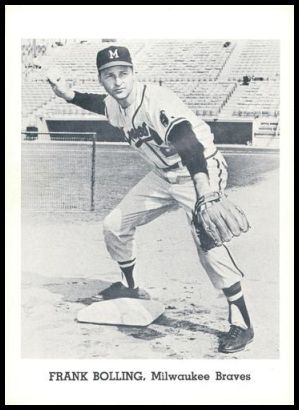 1962 Jay Publishing Milwaukee Braves Set B Frank Bolling